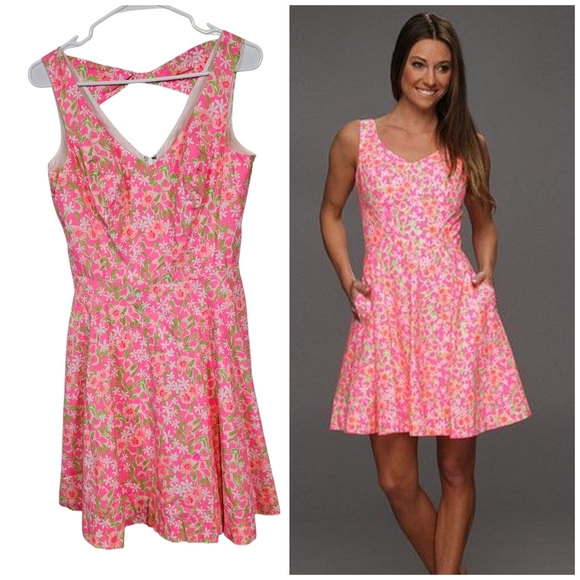 Lilly Pulitzer Dresses & Skirts - Lilly Pulitzer Freja Everythings Nice Floral Keyhole Dress